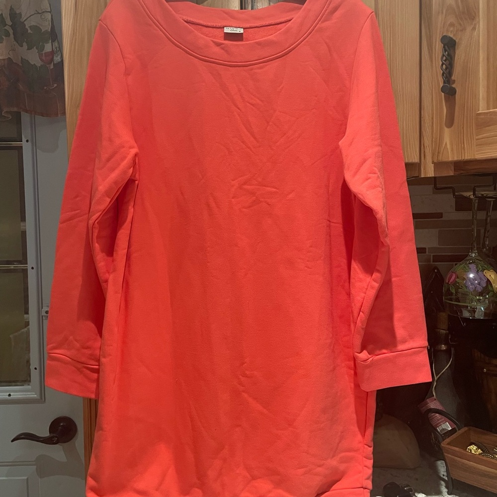 Vibrant Orange Long Sleeve Top